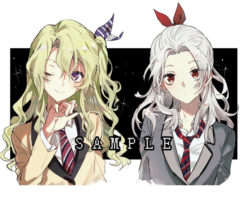 ran nagisa and tomoe hiyori (ensemble stars!) drawn by kitakawayui