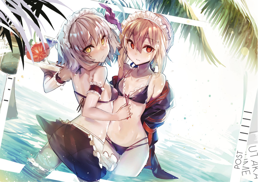 artoria pendragon, jeanne d'arc alter, and mysterious heroine x alter (fate and 1 more) drawn by akieda