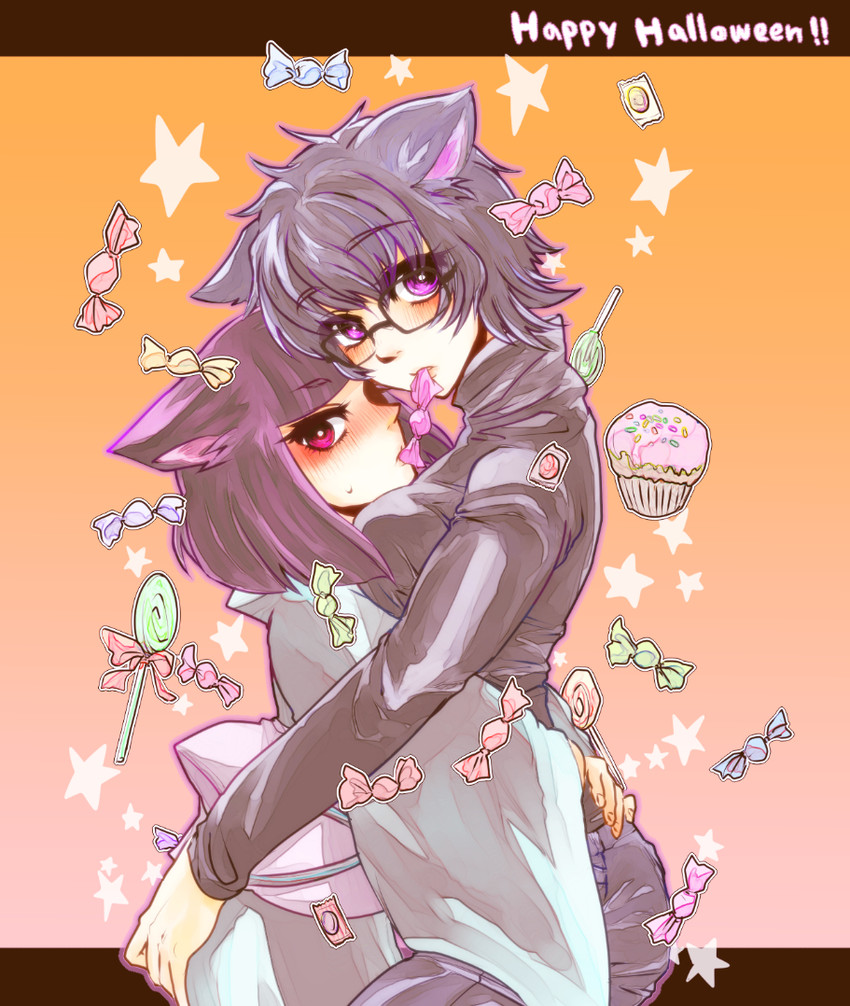 shizuku murasaki and kalluto zoldyck (hunter x hunter) drawn by frikgmy
