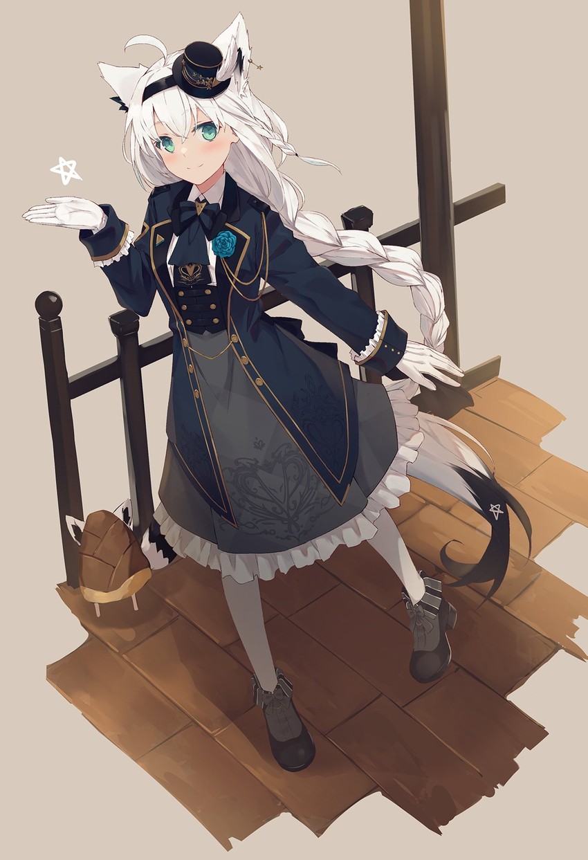 shirakami fubuki and oruyanke (hololive) drawn by nagishiro_mito