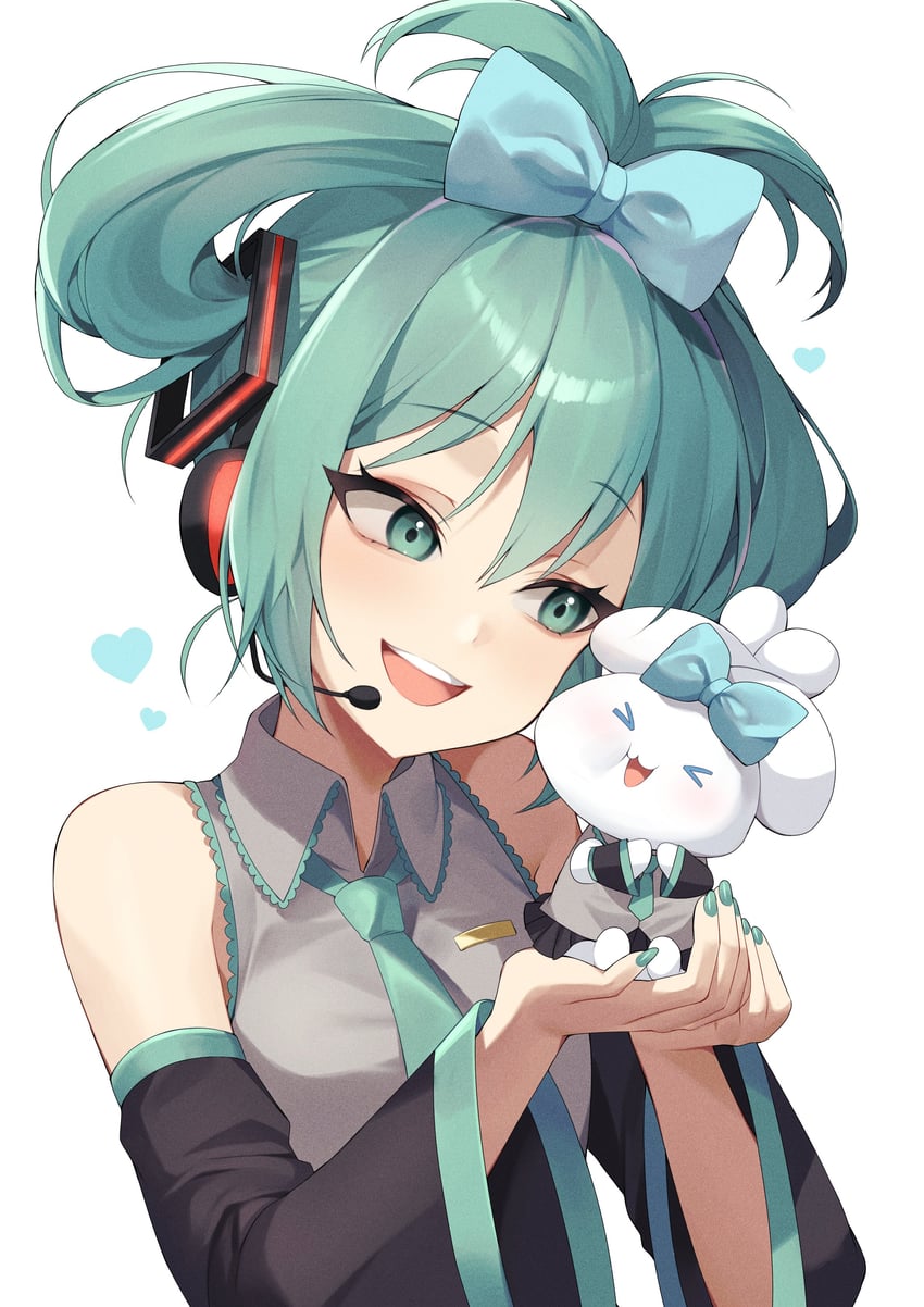 hatsune miku, cinnamoroll, and cinnamiku (vocaloid and 2 more) drawn by ddungddang