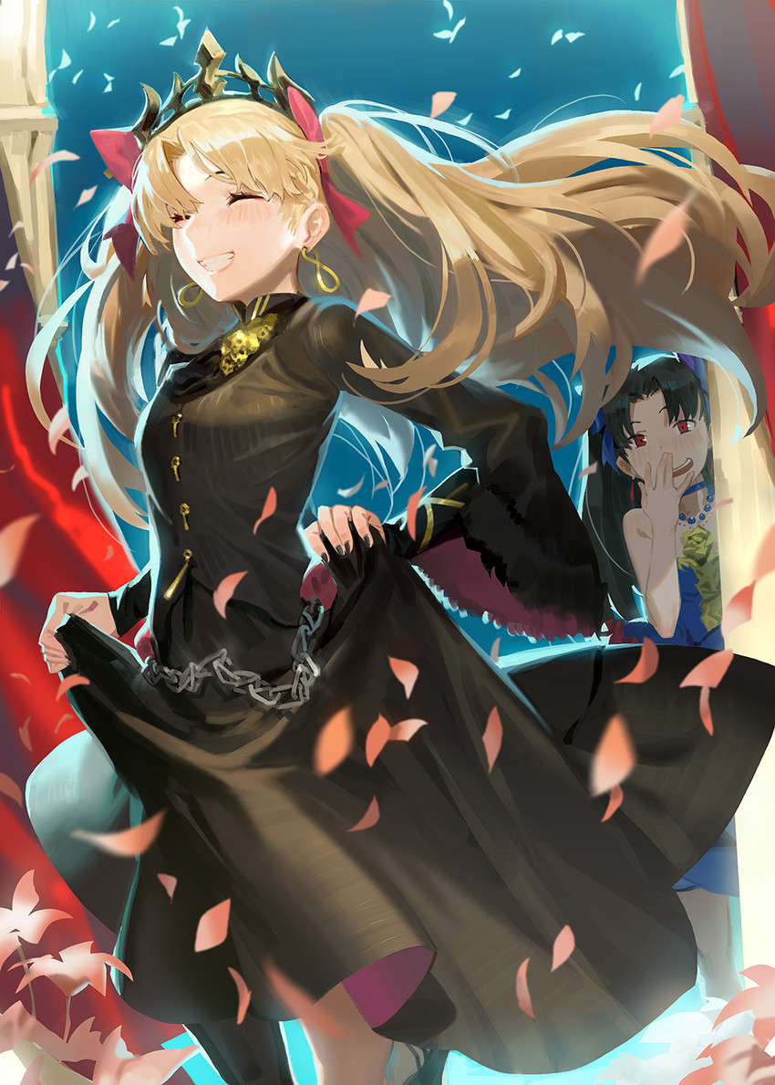 ereshkigal and ishtar (fate and 1 more) drawn by kare_huang