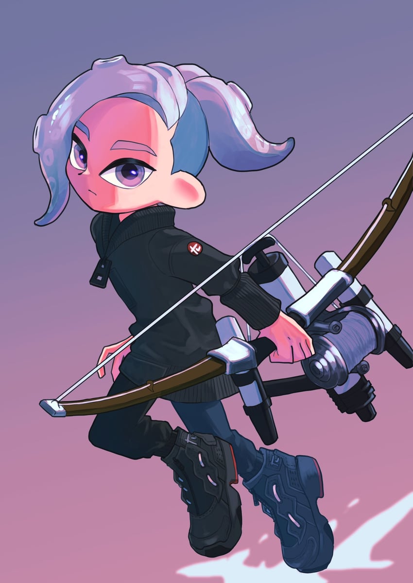 octoling player character and octoling boy (splatoon and 1 more) drawn by nastar_r0