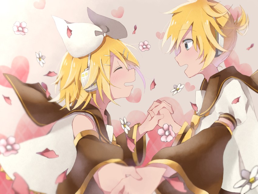 kagamine rin and kagamine len (vocaloid) drawn by tasi_y