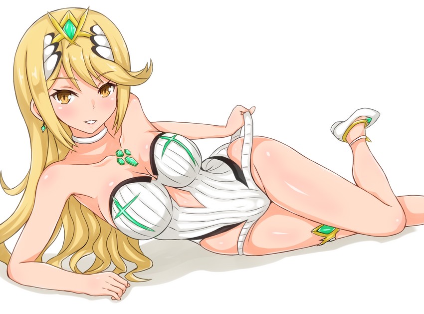 mythra (xenoblade chronicles and 1 more) drawn by linfa_(futari_midara)