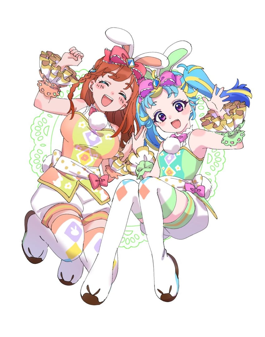 myamu and hibino matsuri (pretty series and 1 more) drawn by yadehi