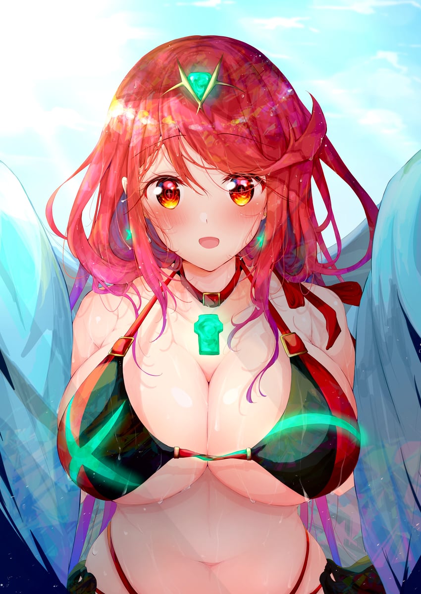 pyra (xenoblade chronicles and 1 more) drawn by nemu_(ut_kakinotane)