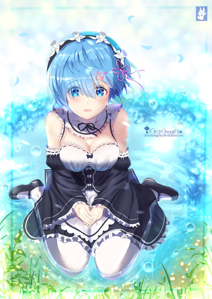 rem (re:zero kara hajimeru isekai seikatsu) drawn by chinchongcha