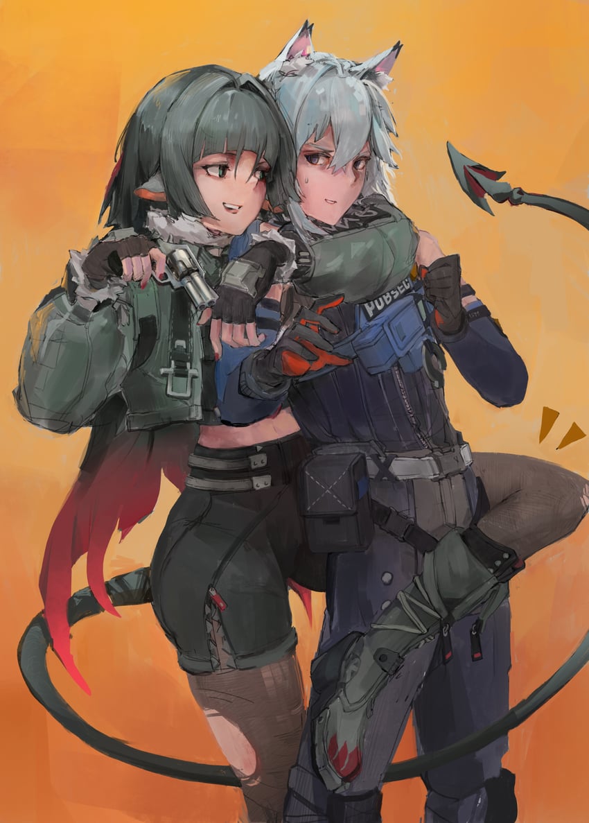 jane doe and seth lowell (zenless zone zero) drawn by ryu7599