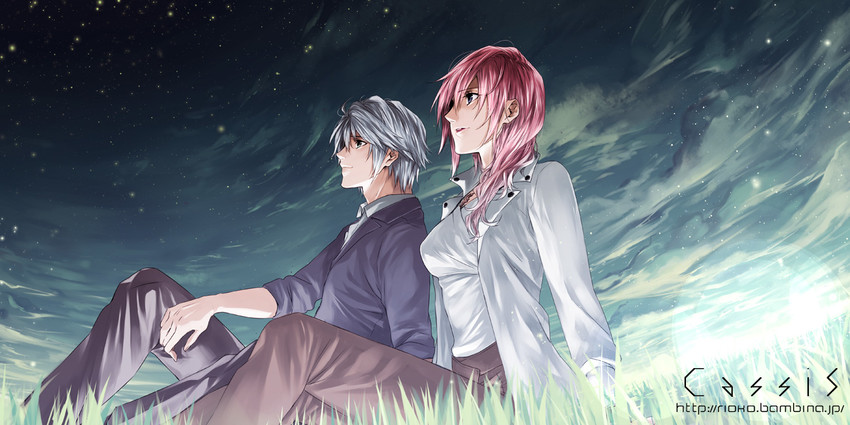 lightning farron and hope estheim (final fantasy and 1 more) drawn by rioko