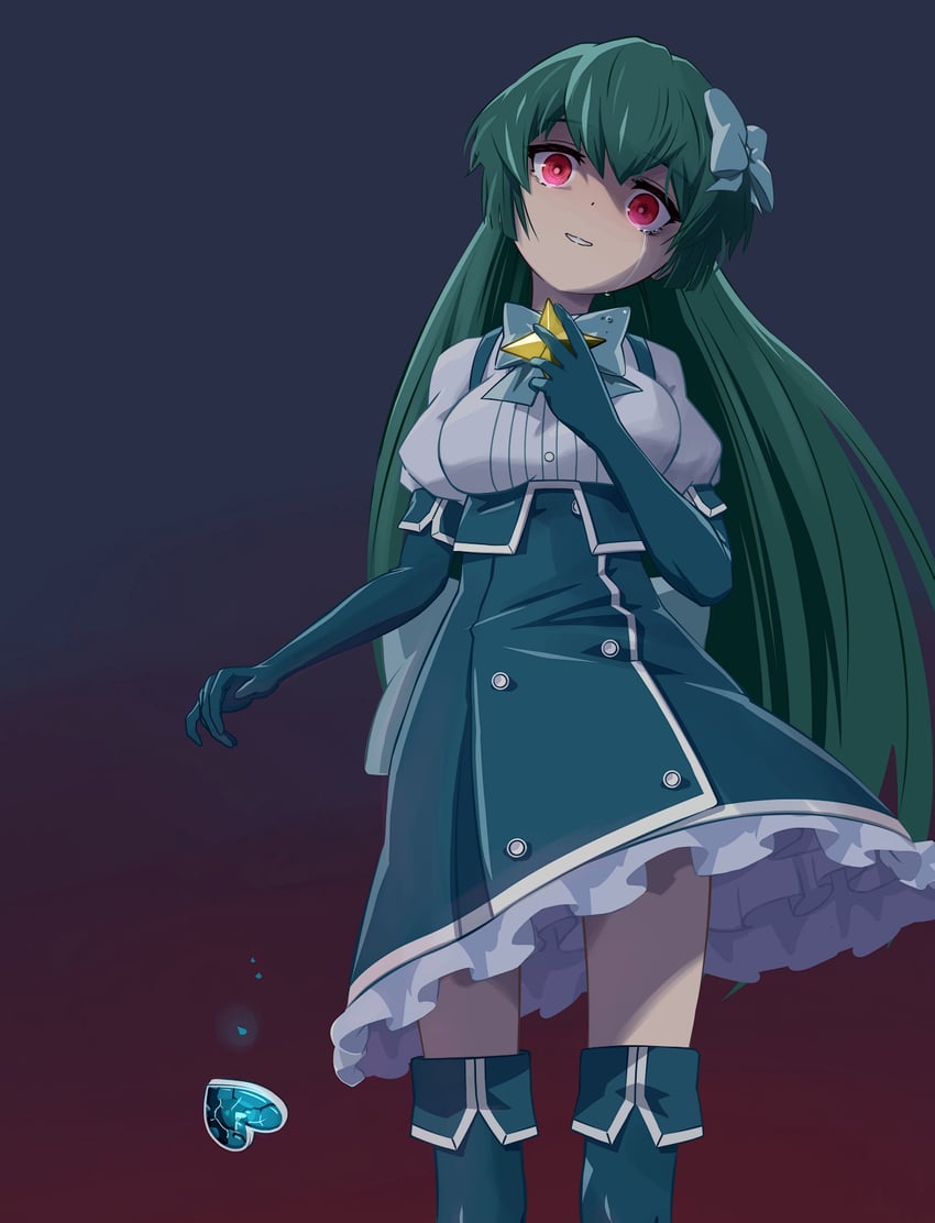 minakami sayo and magia azure (mahou shoujo ni akogarete) drawn by 32zzz