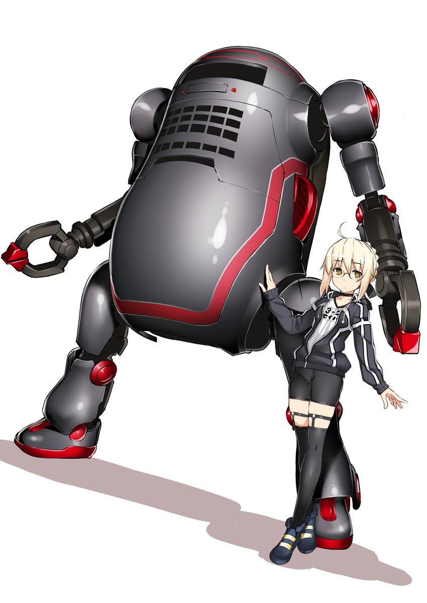 artoria pendragon, mysterious heroine x alter, k6-x4, and mechatrowego (fate and 2 more) drawn by namonashi