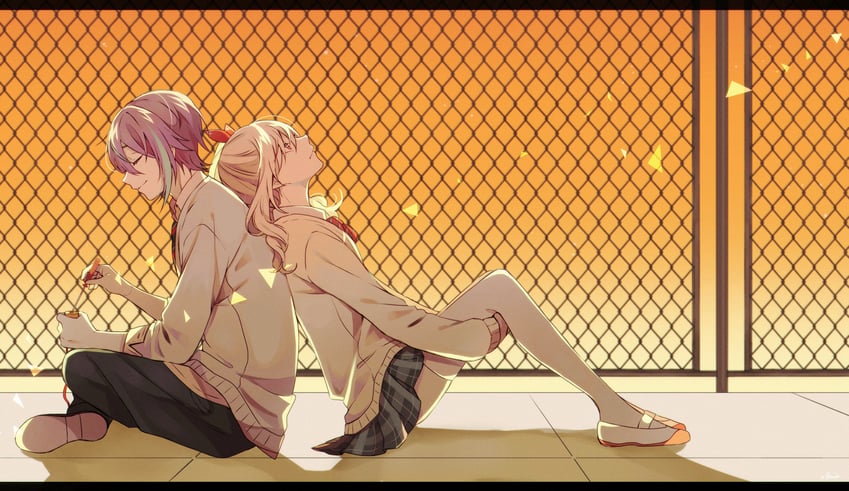 akiyama mizuki and kamishiro rui (project sekai) drawn by napio