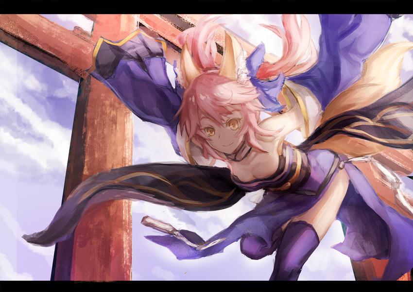 tamamo and tamamo no mae (fate and 1 more) drawn by oooomiga