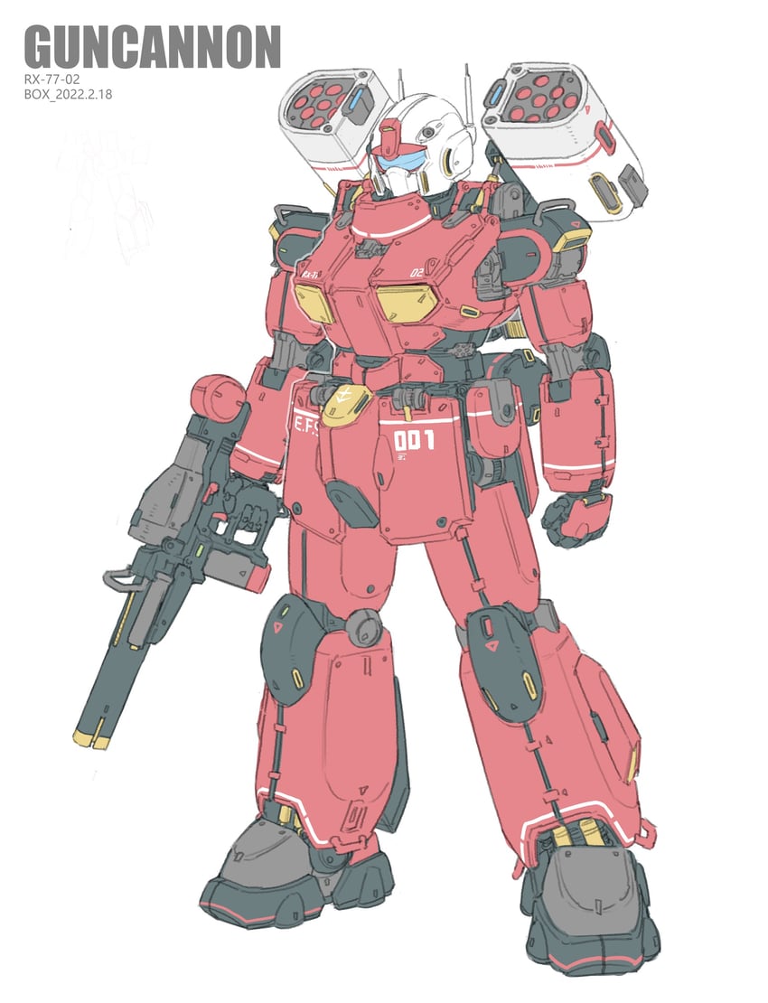 guncannon (gundam and 1 more) drawn by xiangzi_box