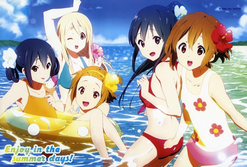 akiyama mio, nakano azusa, hirasawa yui, tainaka ritsu, and kotobuki tsumugi (k-on! and 2 more) drawn by ueno_chiyoko