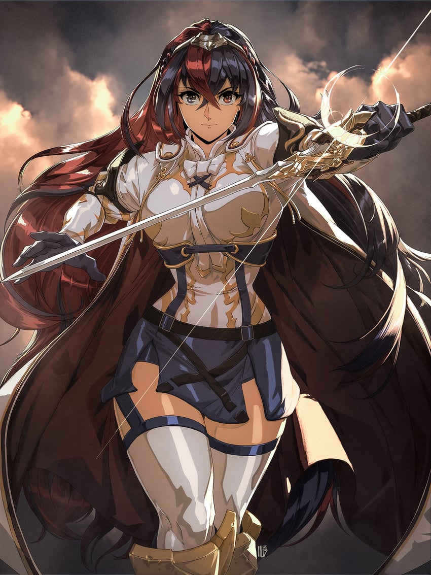 female alear (fire emblem and 1 more) drawn by david_liu