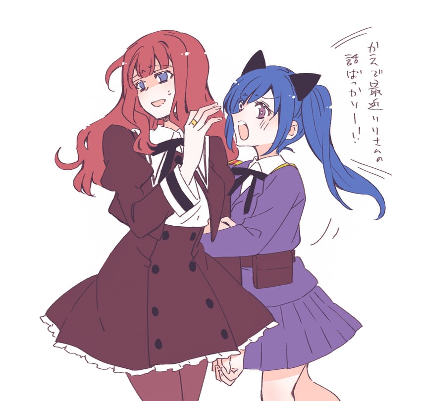 kaede johan nouvel and ishikawa aoi (assault lily) drawn by sorato_(astllatte)
