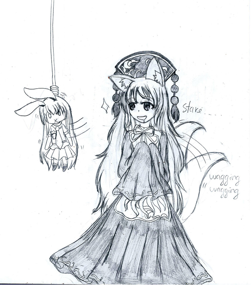 reisen udongein inaba and junko (touhou) drawn by bun_(nd)