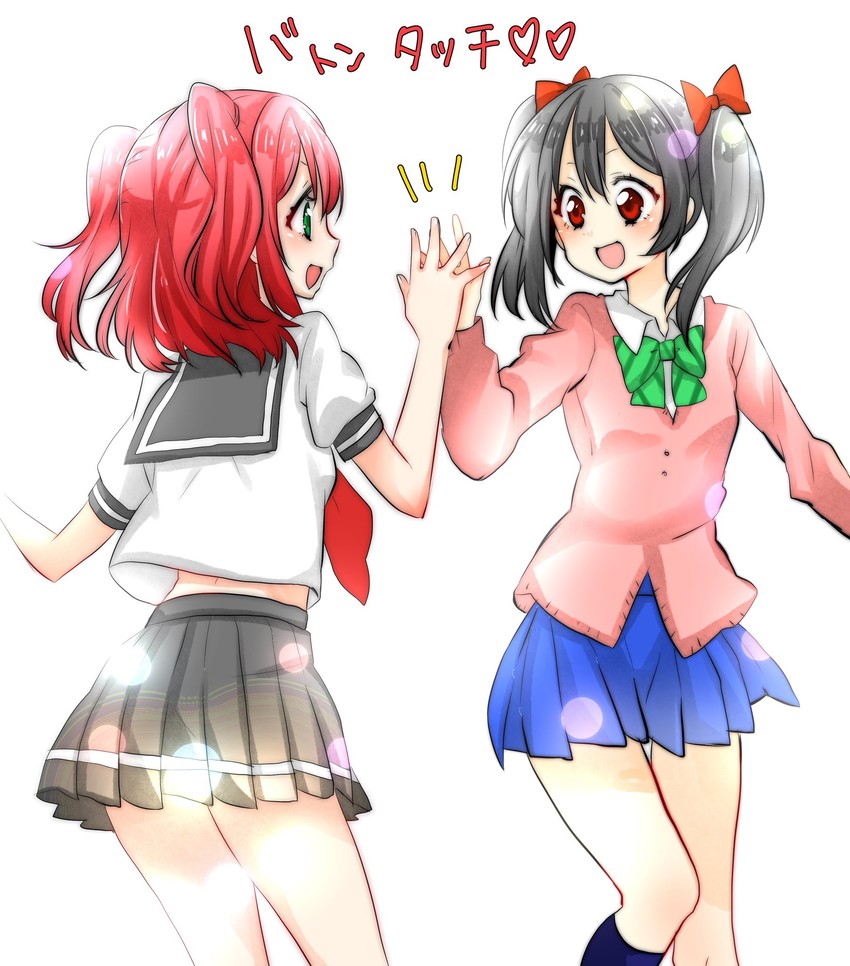 yazawa nico and kurosawa ruby (love live! and 2 more) drawn by rinne_(mizunosato)