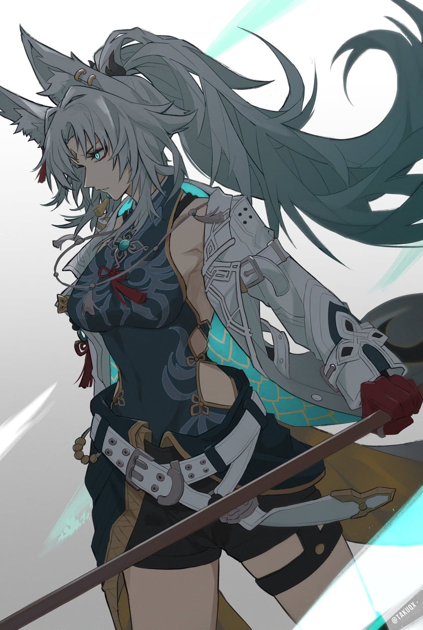 feixiao (honkai and 1 more) drawn by taku_(takuqx)