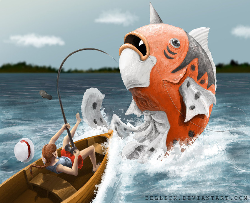 leaf and seaking (pokemon and 1 more) drawn by bellick