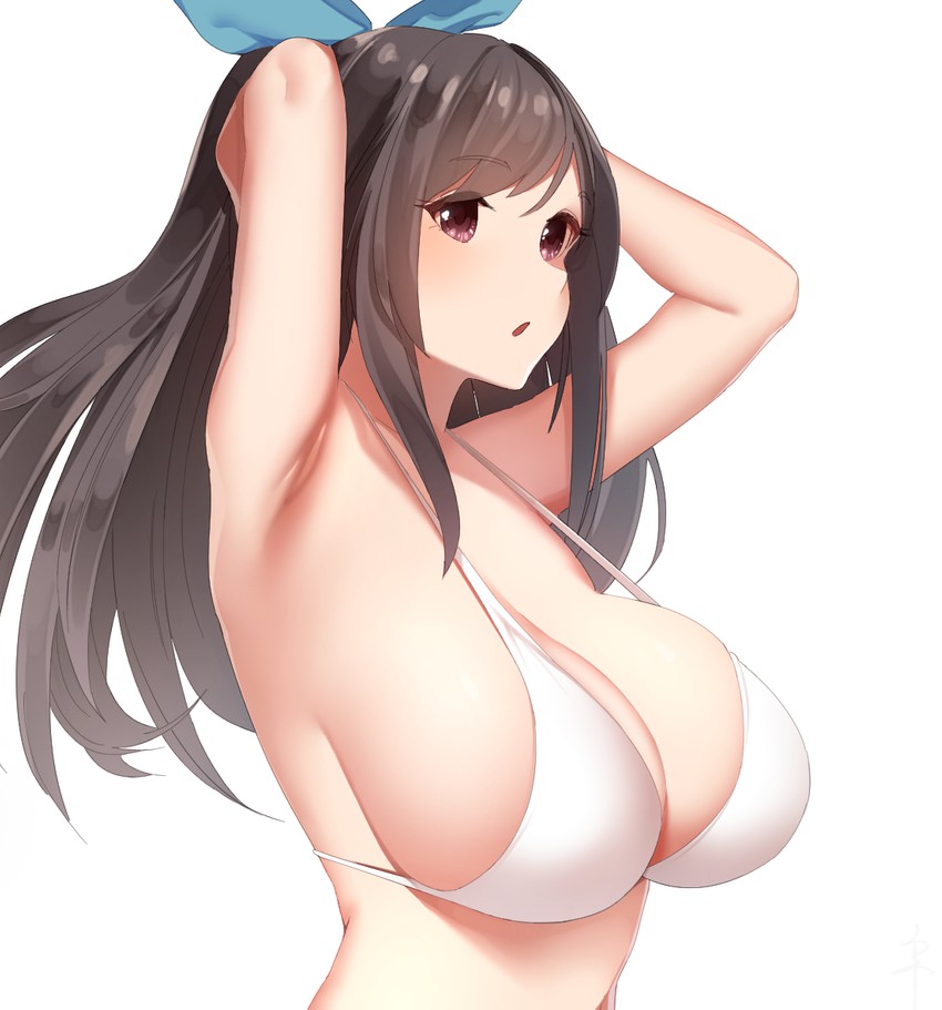 Anime girl boob