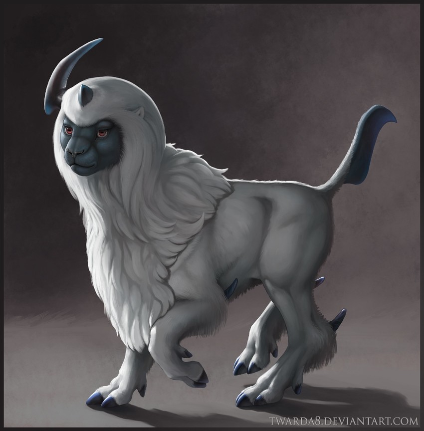 absol (pokemon) drawn by twarda8