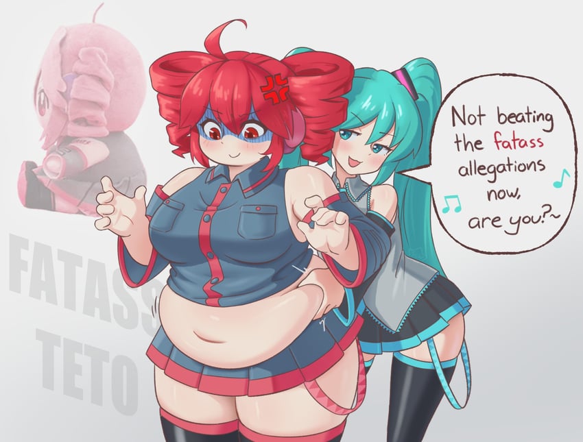 hatsune miku and kasane teto (vocaloid and 1 more) drawn by scarlet_evergleam