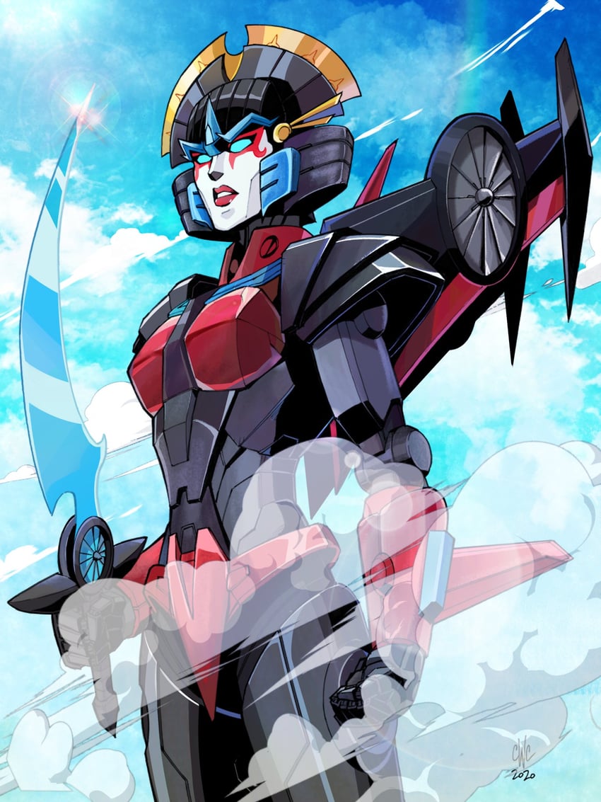 windblade (transformers and 1 more) drawn by casey_w._coller