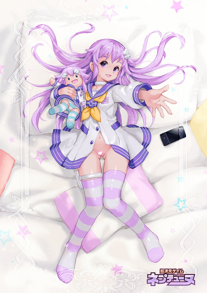 neptune and nepgear (neptune) drawn by bluesnail