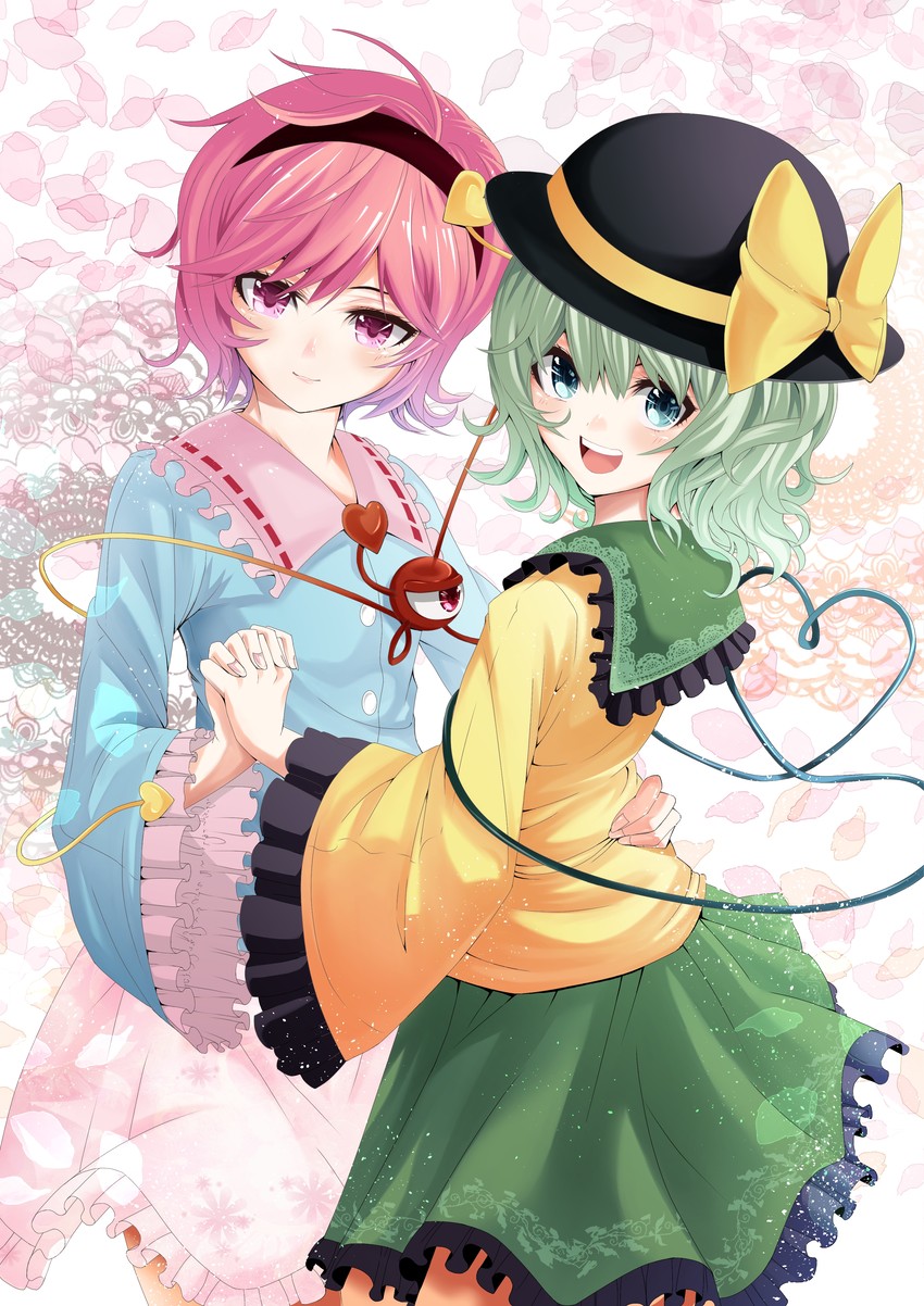 komeiji koishi and komeiji satori (touhou) drawn by mikoma_sanagi