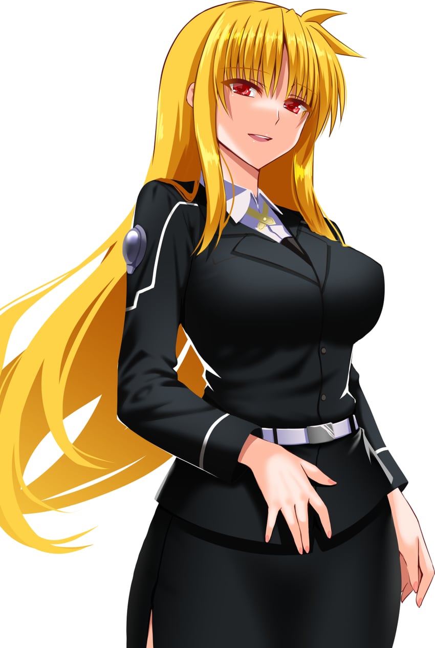 fate testarossa (lyrical nanoha and 1 more) drawn by engo_(aquawatery)
