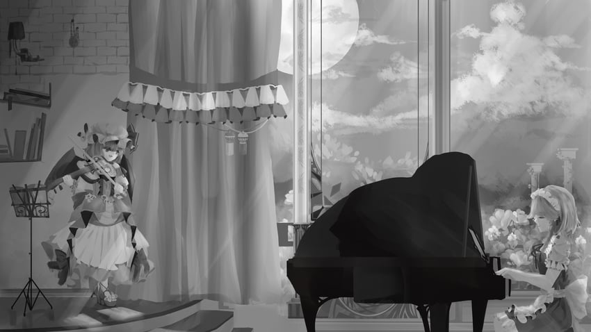 remilia scarlet and izayoi sakuya (touhou) drawn by koji_(user_524615063)
