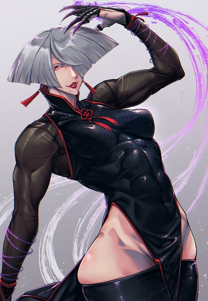 a.k.i. (street fighter and 1 more) drawn by mikel_(4hands)