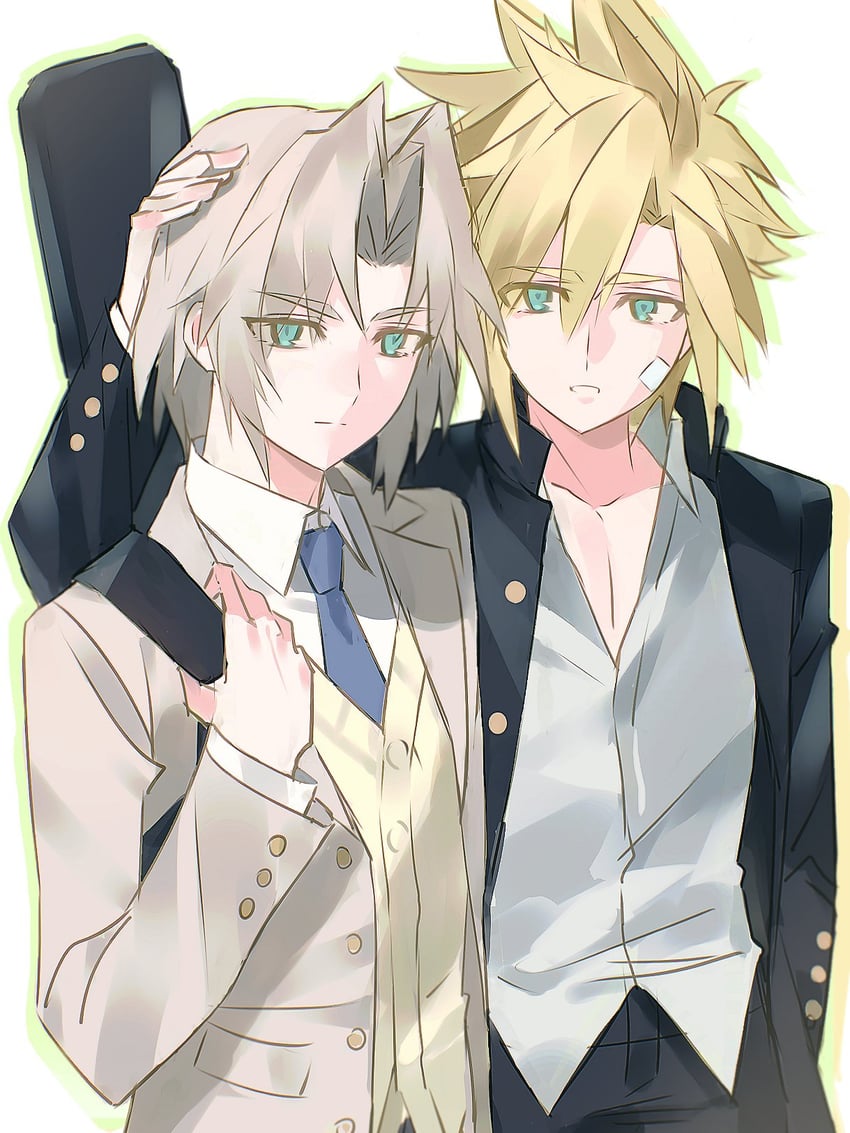 cloud strife and sephiroth (final fantasy and 2 more) drawn by yebuyeye