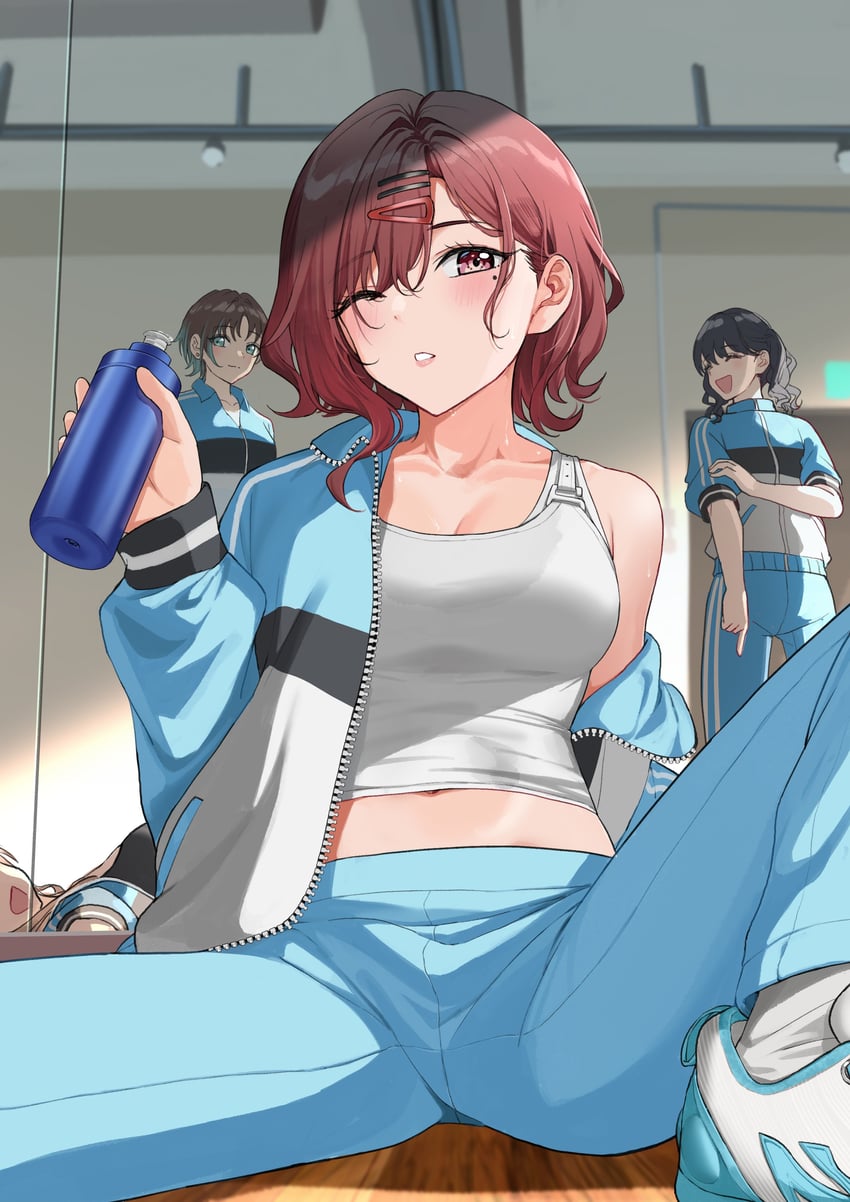 higuchi madoka, asakura toru, fukumaru koito, and ichikawa hinana (idolmaster and 1 more) drawn by nonbire