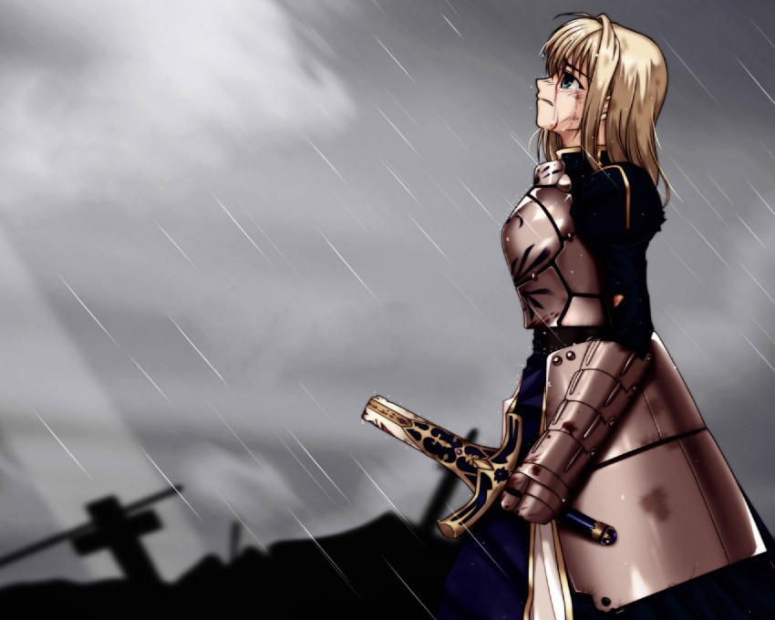 artoria pendragon and saber (fate and 1 more)