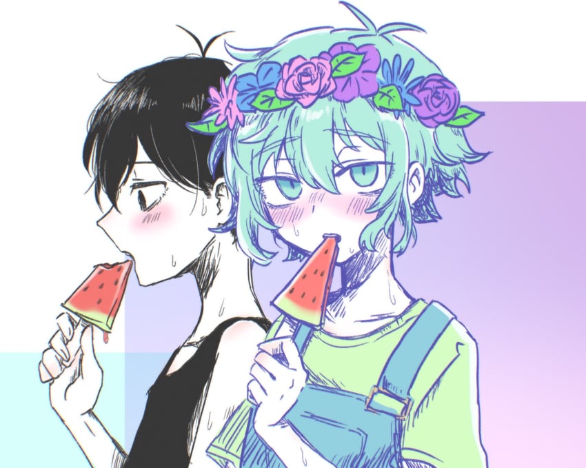 omori and basil (omori) drawn by germany_omori