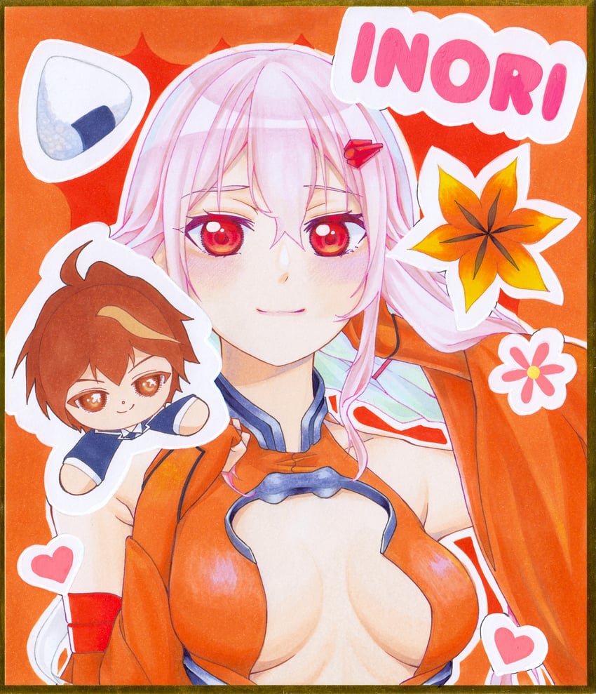 yuzuriha inori and ouma shuu (guilty crown) drawn by sarina_(tosiyukiryousuke)