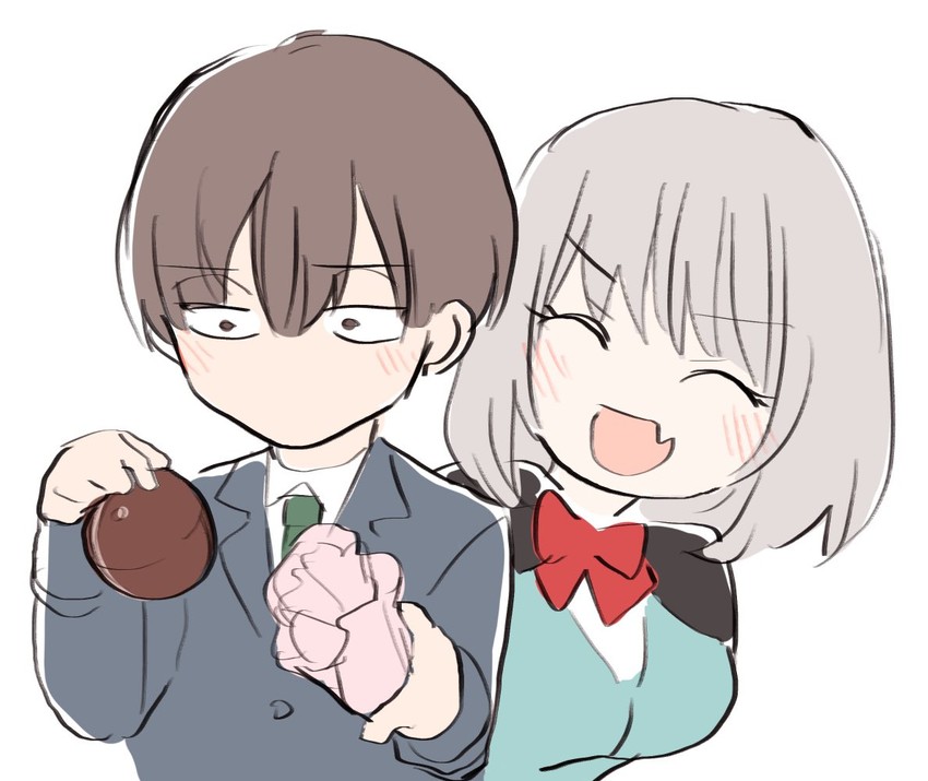 tejina senpai and assistant (tejina senpai) drawn by azu_(azu401)