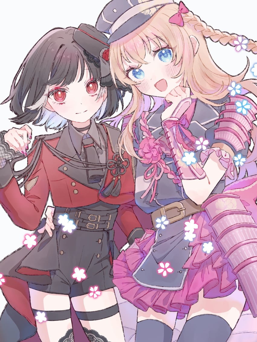 midare toushirou and kyogoku masamune (touken ranbu) drawn by enon_kt