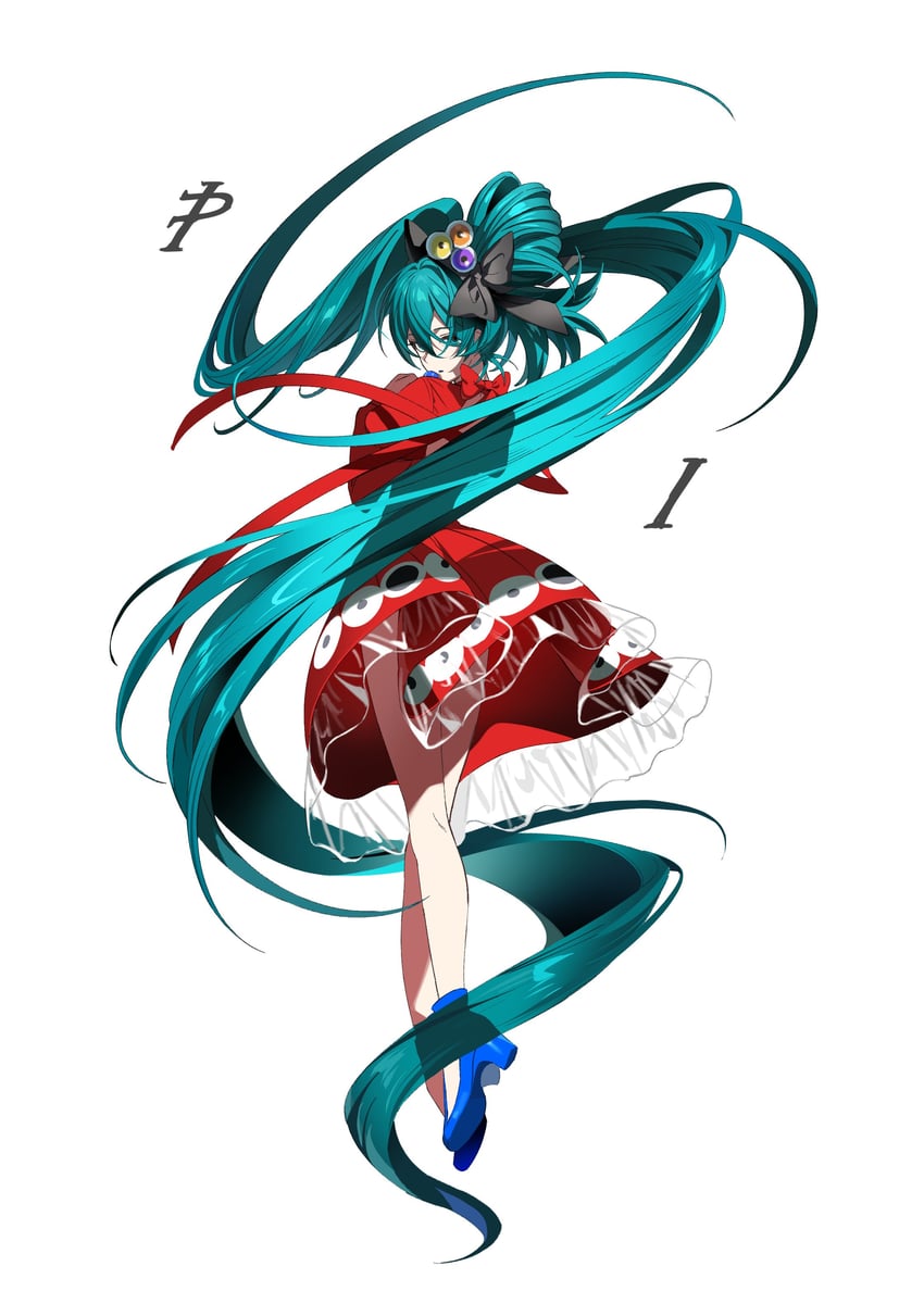hatsune miku (vocaloid and 1 more) drawn by natwjeq