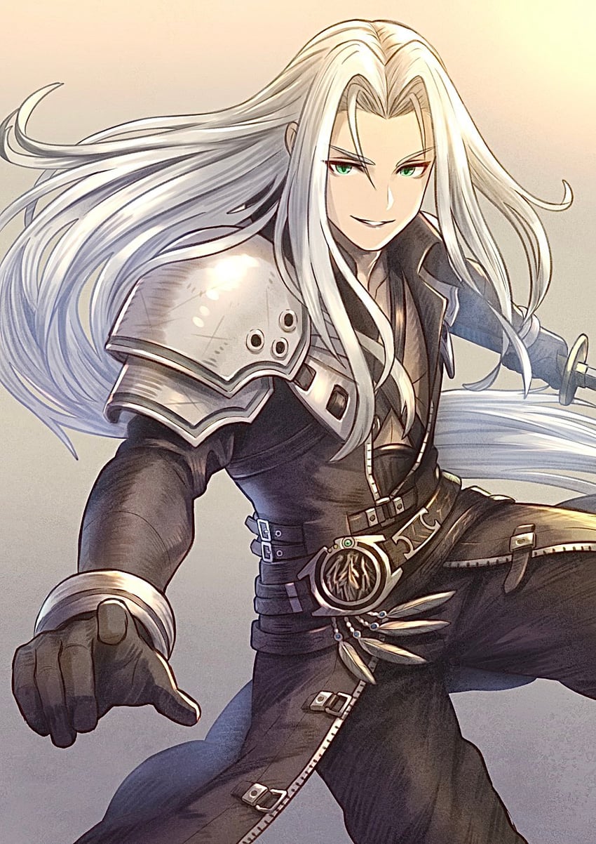 sephiroth (final fantasy and 2 more) drawn by hiro_ohtaki