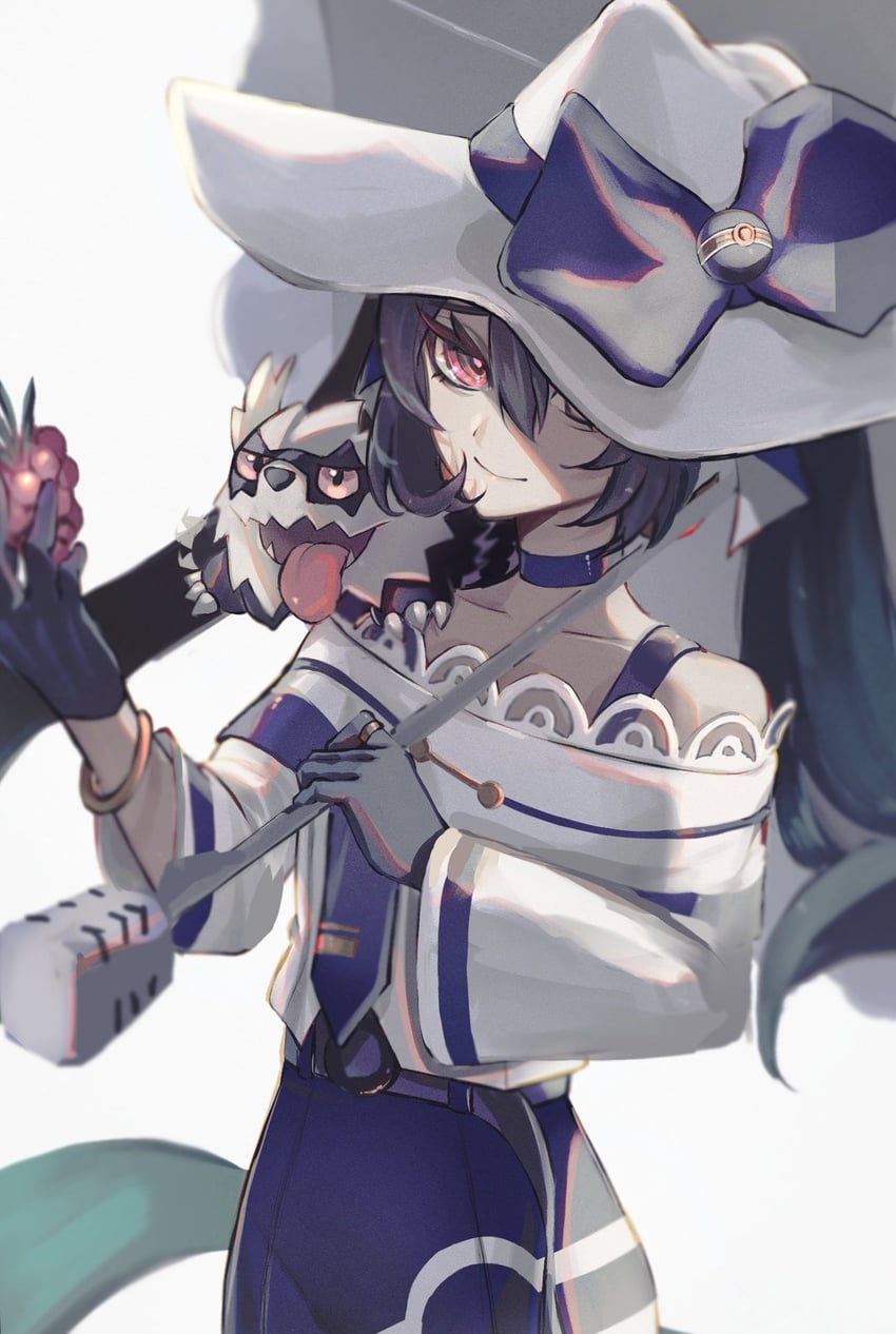 hatsune miku, dark miku, and galarian zigzagoon (pokemon and 2 more) drawn by 774mitei