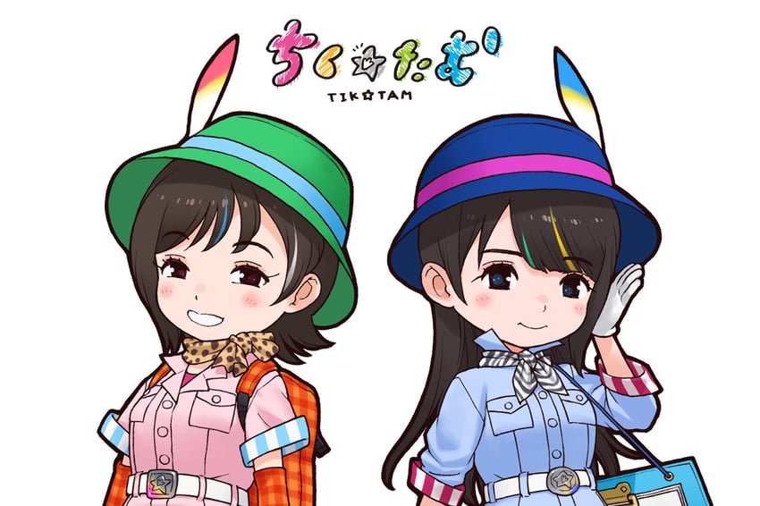 humboldt penguin, gentoo penguin, kyouka tamura, and ikuko chikuta (kemono friends) drawn by yoshizaki_mine
