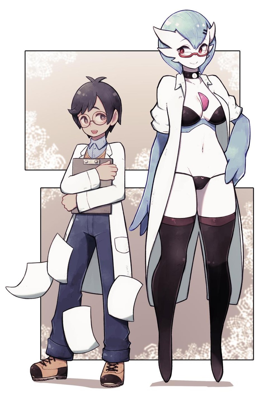 gardevoir, dr. voir, and nanosheep (original and 1 more) drawn by lamb-oic029