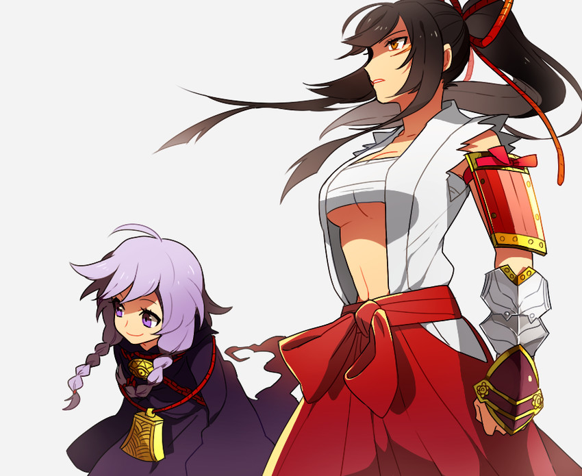 curse maker, bushidou, curse maker 2, and bushidou 2 (sekaiju no meikyuu and 1 more) drawn by li_sakura