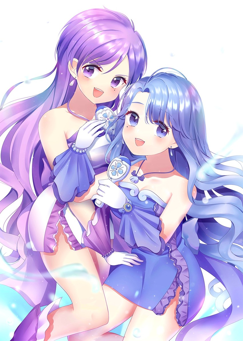 noel and caren (mermaid melody pichi pichi pitch) drawn by planet_sugar