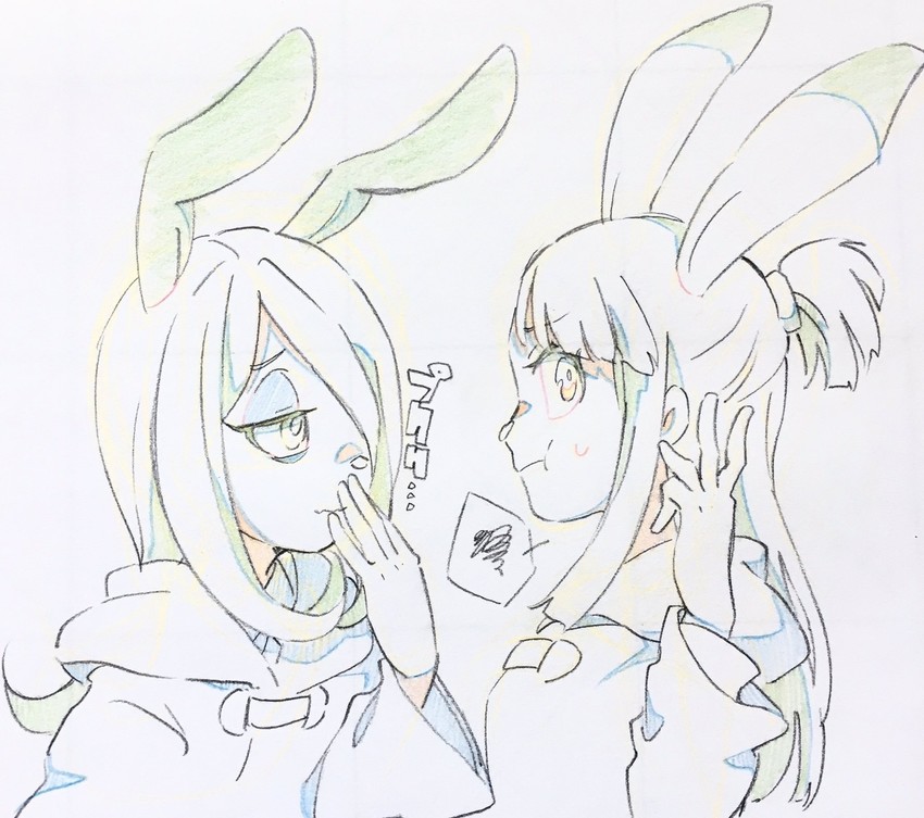 kagari atsuko and sucy manbavaran (little witch academia) drawn by ichigo_choco